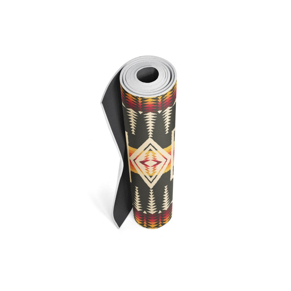 Pendleton Harding Black PER Yoga Mat Rolled Up