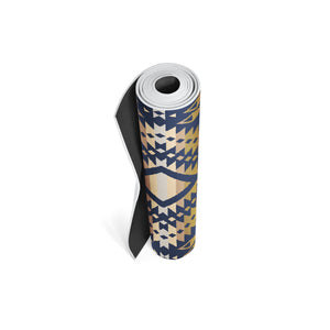 Pendleton Mission Trail Navy PER Yoga Mat Rolled Up
