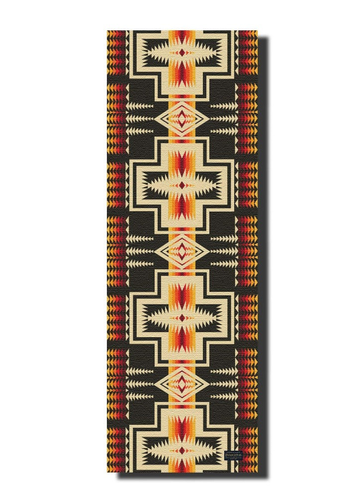 Pendleton Harding Black PER Yoga Mat Front View