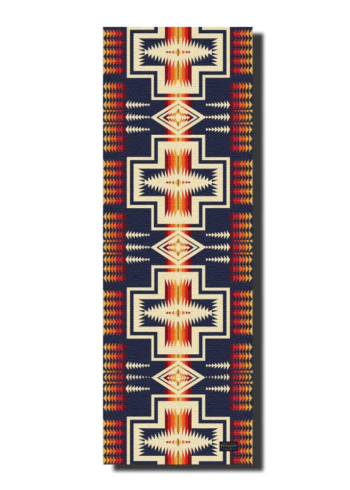 Pendleton Harding Navy PER Yoga Mat Front View