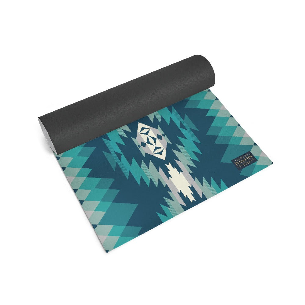 Pendleton Papago Park PER Yoga Mat Half Rolled Up