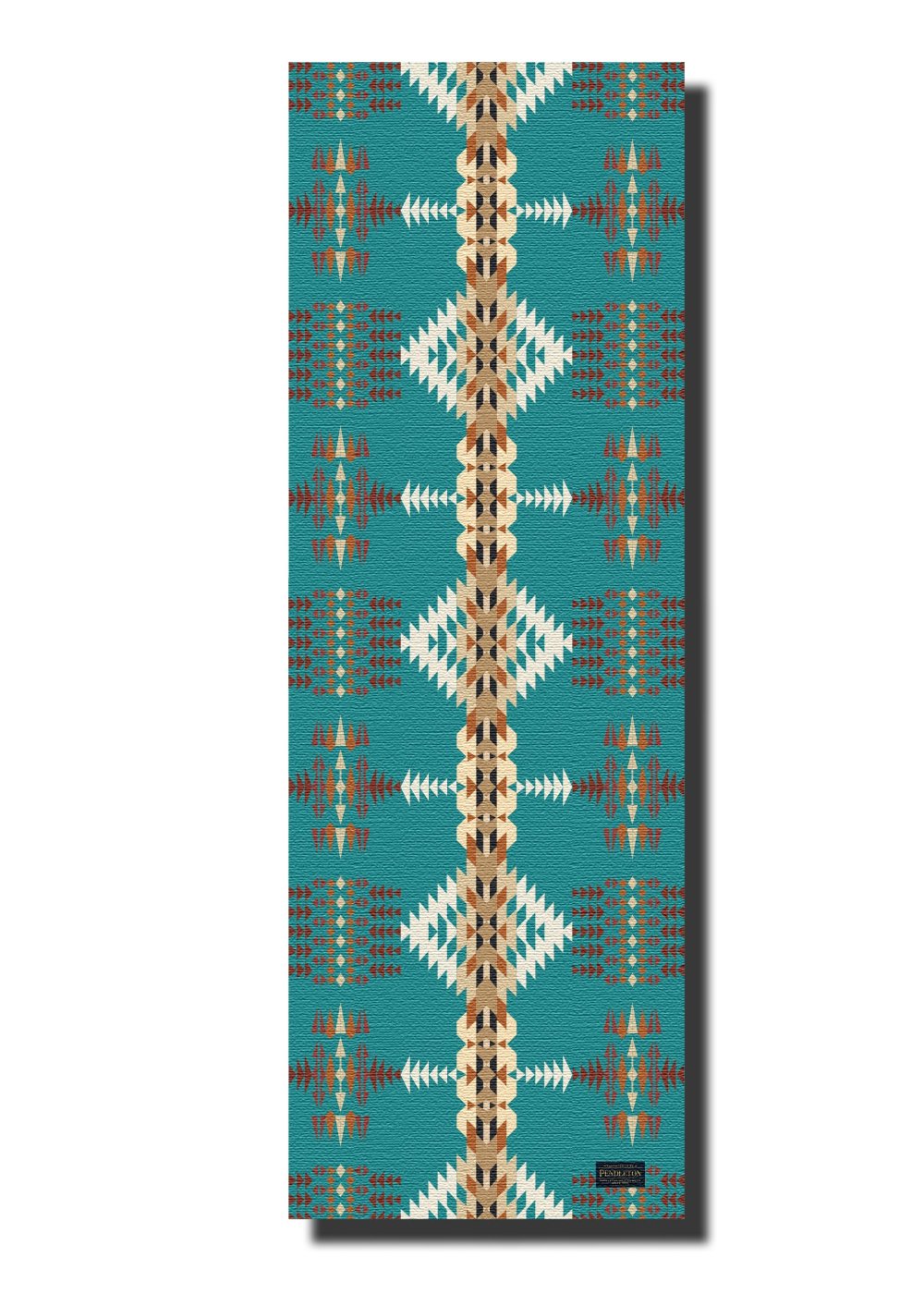 Pendleton Rancho Arroyo Turquoise PER Yoga Mat Front View