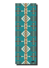 Load image into Gallery viewer, Pendleton Rancho Arroyo Turquoise PER Yoga Mat Front View