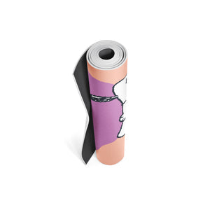 snoopy yoga mat yune yoga rolled up