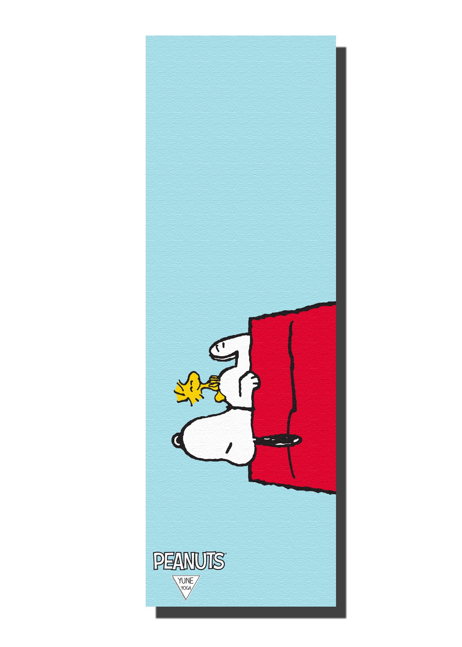 snoopy house yoga mat front view