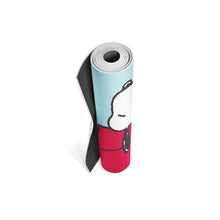Load image into Gallery viewer, snoopy house yoga mat rolled up