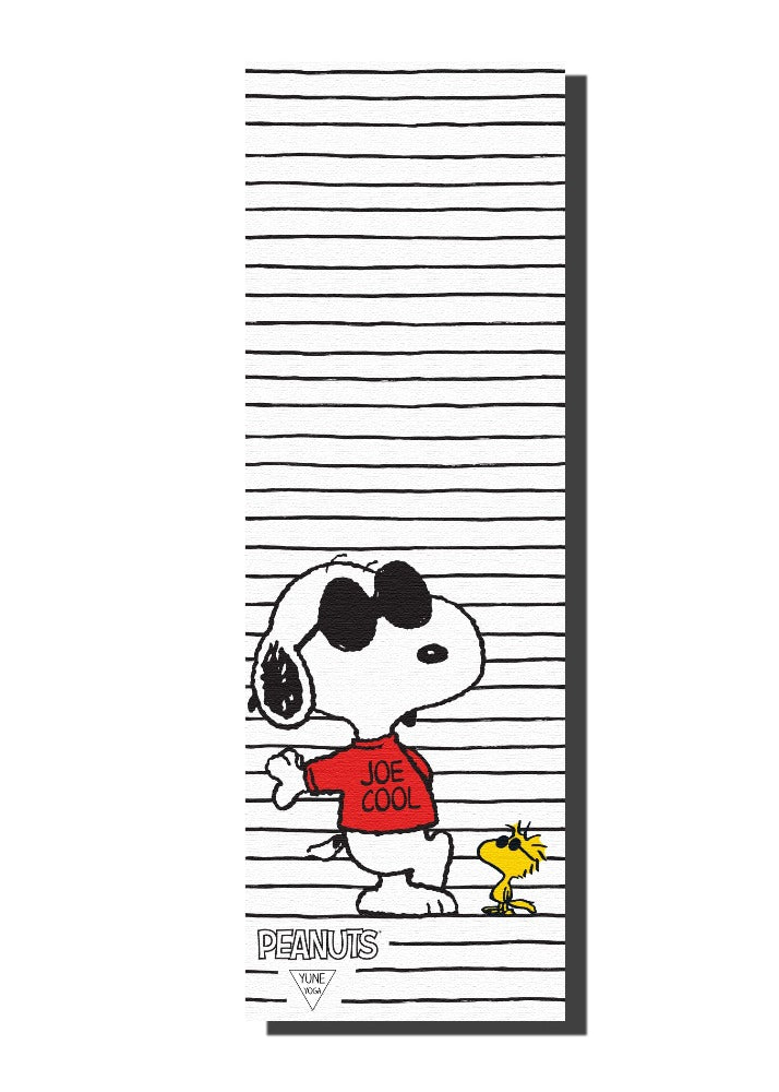 snoopy joe cool yoga mat front view