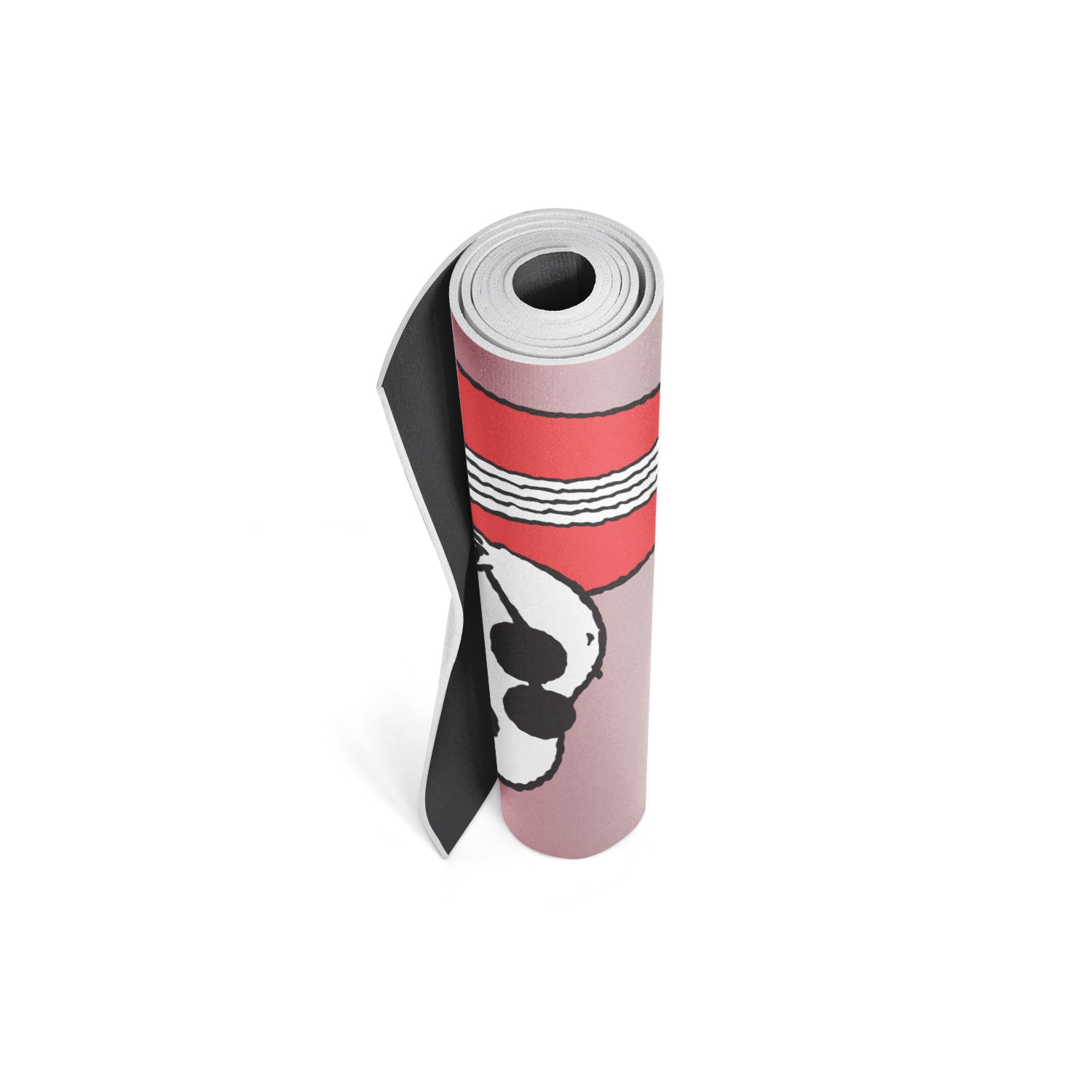 snoopy surf yune yoga mat rolled up