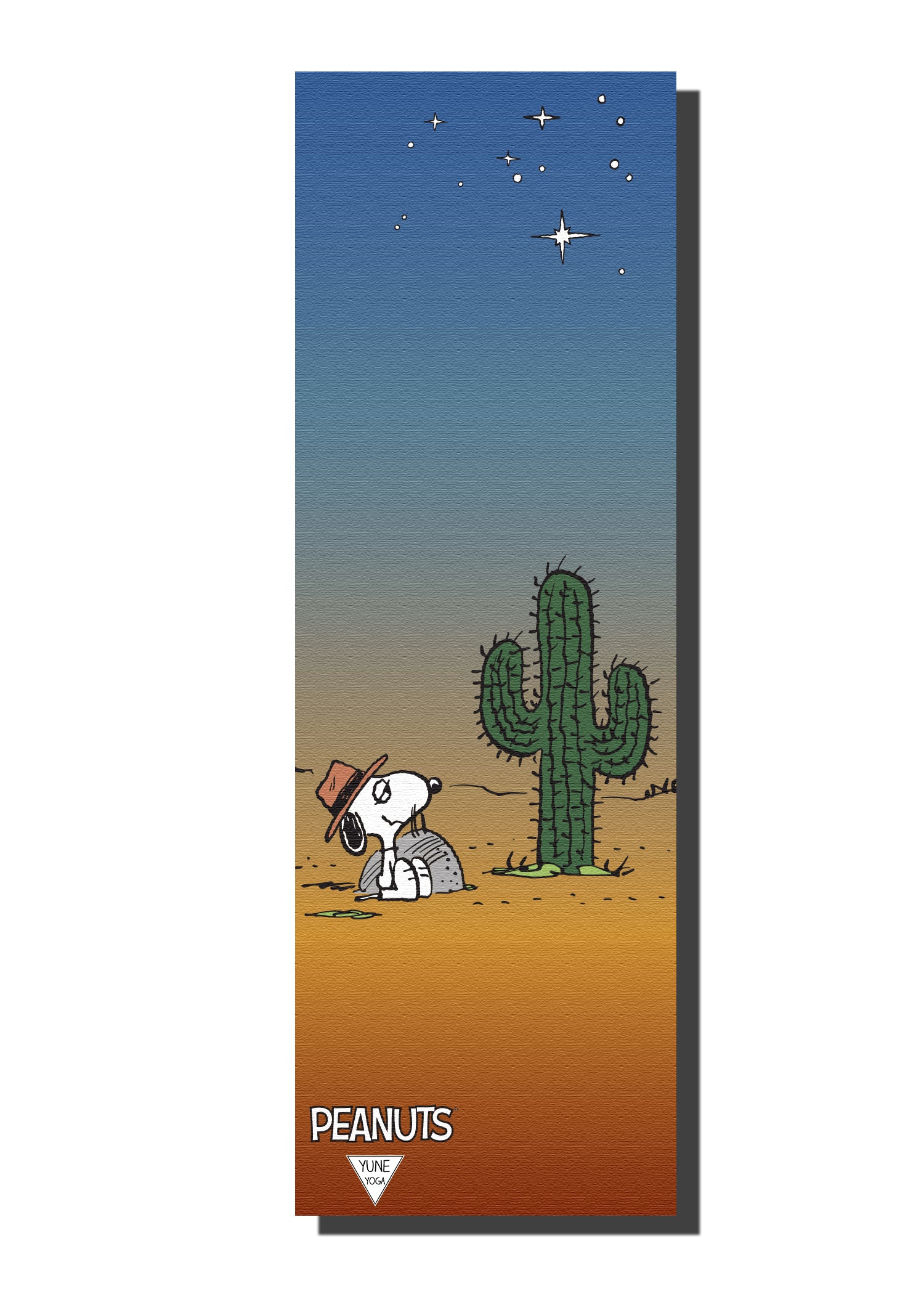 Snoopy x Yune Yoga Mat Front View