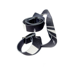 Load image into Gallery viewer, The Dark Suzy Yoga Carrier/ Stretching Yoga Strap Rolled Up