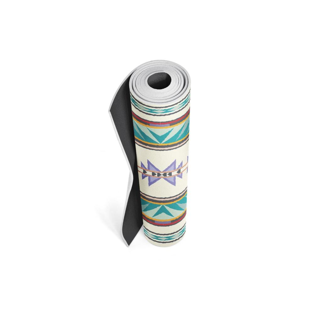 Pendleton Turquoise Ridge PER Yoga Mat Rolled Up