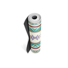 Load image into Gallery viewer, Pendleton Turquoise Ridge PER Yoga Mat Rolled Up